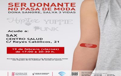 Colecta de sangre en Sax
