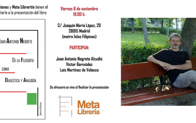 Presentación libro de Juan Antonio Negrete