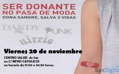 Donación de sangre en Sax