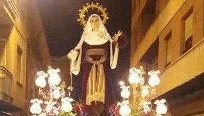 Traje de gala y de historia para la Dolorosa de Sax