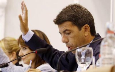 Mazón acusa a PSPV y Compromís de “abanicar a los Països Catalans” y les pide “la misma contundencia” para defender los intereses hídricos de la provincia