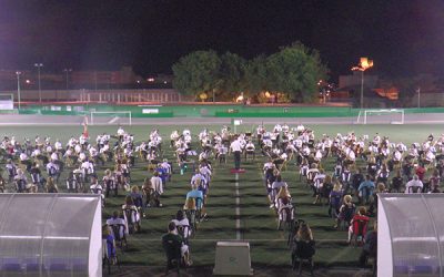 La Unión Musical llenaba el Campo de Fútbol de buenas vibraciones