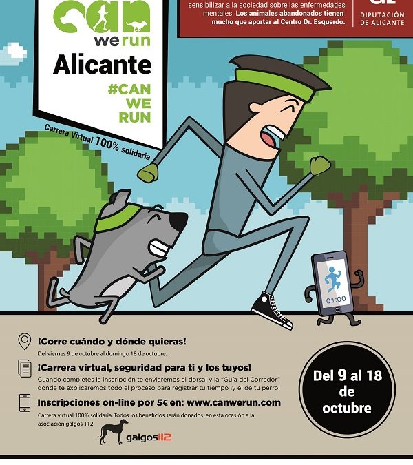 La Diputación colabora con la carrera solidaria con mascotas ‘Can We Run’