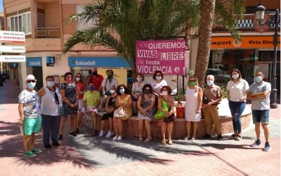 Concentración mensual contra la violencia, “NO en mayúsculas” también en época de covid-19