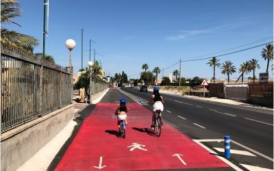 La Diputación invierte en la última década más de cinco millones de euros en la implantación de vías ciclistas en las carreteras de la provincia