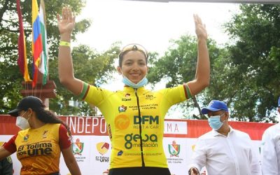 La corredora de la Fundación Marcelino Oliver, Yenifer Ducuara se lleva el triunfo en la Vuelta al Tolima en Colombia