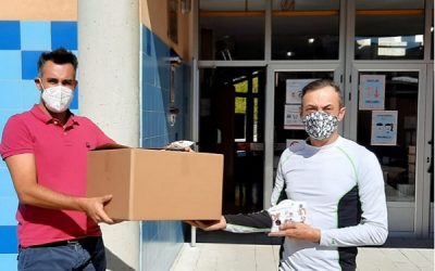 Mascarillas para los escolares de Salinas, por medio del grupo JuntosxSalinas