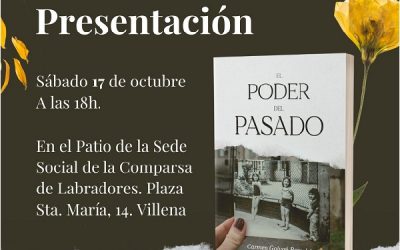 Presentación de “El poder del pasado” de la escritora sajeña Carmen Galvañ Bernabé