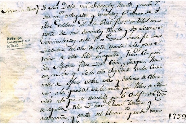 Cuatro sajeños encarcelados en Petrer por un robo de colmenas en el año 1826