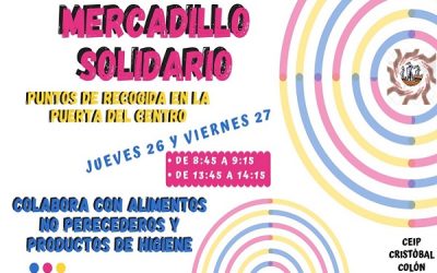 XII Mercadillo Solidario del colegio Cristóbal Colón de Sax, “una forma diferente de ayudar a los demás”