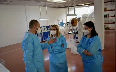 Una empresa marroquinera de Petrer pone en marcha una fábrica de mascarillas con 15 nuevos trabajadores