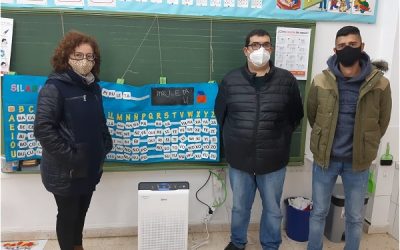 Sax ha comenzado a instalar purificadores de aire en los colegios de la población