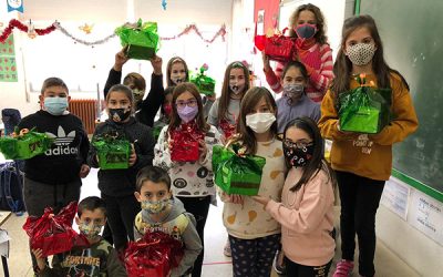 La solidaridad navideña, sin cuarentena en el Colegio Alberto Sols de Sax