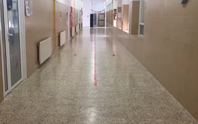 PSOE Sax: Las obras del CEIP Cervantes se terminan in extremis