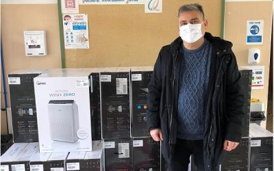 Sax completará en breve la instalación de los 86 purificadores en todos los centros de Infantil, Primaria y Secundaria