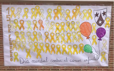 Los colegios sajeños celebraron el Día Internacional del Cáncer Infantil