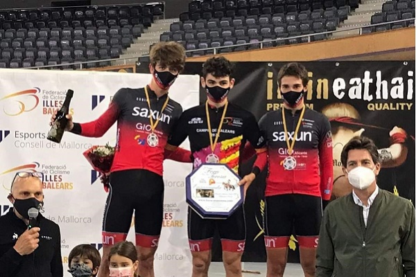 Un corredor del Club Ciclista Sax conquista el Campeonato de Baleares júnior de Ómnium-Memorial Antonio Abraham