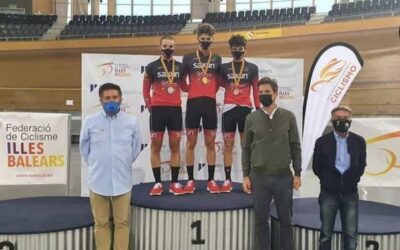 Triplete del Club Ciclista Sax en la Liga Nacional de Pista de Baleares