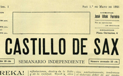 Centenario de la Revista “El Castillo de Sax” mayo de 1921