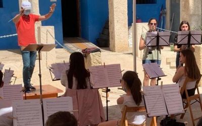 La banda de educandos de la Unión Musical de Sax celebra su tradicional concierto “Fin de Curso”