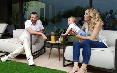La actriz sajeña Isabel Vidal participa en otro anuncio junto a su segundo hijo