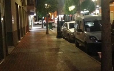 La Gran Vía de Sax asiste decadente a la iluminación de la arteria principal de nuestro pueblo y escaparate comercial