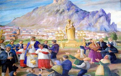 Un palio y una capa pluvial para la parroquia de Sax en 1868