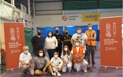 Cierra el “vacunódromo” del Pabellón Municipal de Sax con un 85% de la población inmunizada
