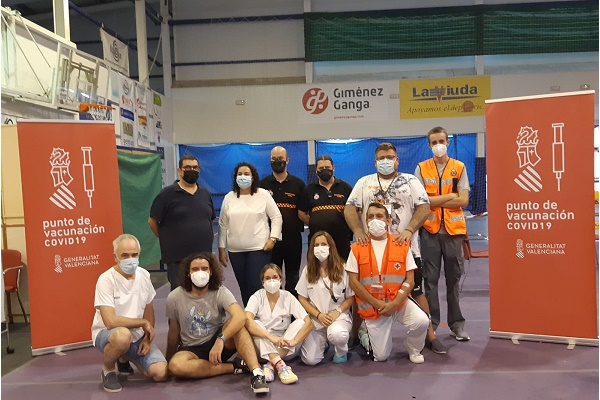 Cierra el “vacunódromo” del Pabellón Municipal de Sax con un 85% de la población inmunizada