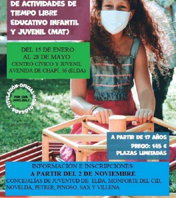 Se pone en marcha un curso de Monitor de Actividades de Ocio y Tiempo Libre