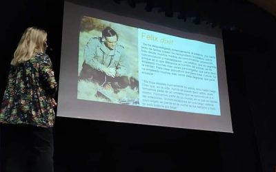 Odile Rodríguez de la Fuente, presentó en Sax su libro “Félix. Un hombre en la Tierra”