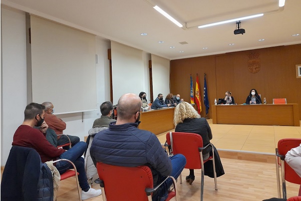 Primera sesion plenaria ordinaria de 2022 en el Ayuntamiento de Sax