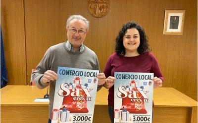 Sax convoca su concurso de escaparates navideños y el sorteo de 3.000 € entre los clientes