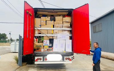 AEGC entrega el segundo cargamento de ayuda humanitaria en Leópolis, Ucrania
