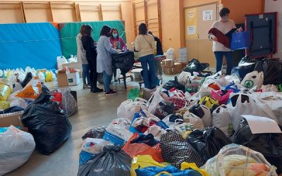 Los escolares sajeños se vuelcan con Ucrania para recaudar material de ayuda de primera necesidad