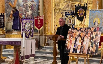 Alfredo Beltrá López, fue el encargado de pregonar la Semana Santa de Novelda
