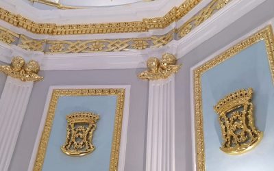 Restauración del camarín de la Virgen de la Asunción de Sax