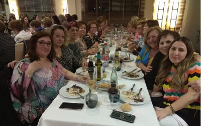 Celebración de la cena de la junta local contra el cáncer de Sax