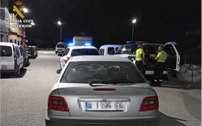 La Guardia Civil logra dar alcance a un turismo a la fuga tras un seguimiento de 50 minutos