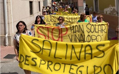 Manifestación del Vinalopó en Valencia contra el expolio del mundo rural en nombre de las renovables