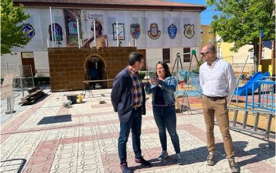 Pantallas gigantes de vídeo y megafonía para la interpretación del Pasodoble Petrel en el nuevo emplazamiento