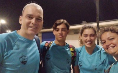 Cinco nadadores del Club Natación Sax completan con éxito la Travesía a nado de Tabarca