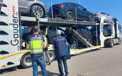 Recuperados más de 1.000 vehículos sustraídos y 230 personas detenidas en una macrooperación a escala mundial