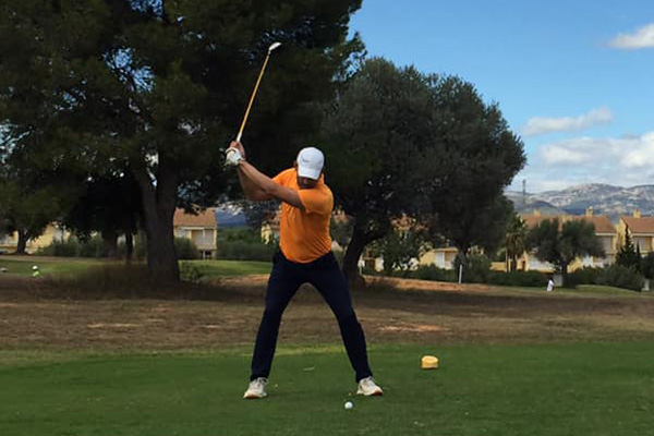 Un jugador sajeño disputa el Campeonato de España de Golf