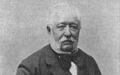 La firma y la rúbrica de Ramon de Campoamor en un documento de 1850