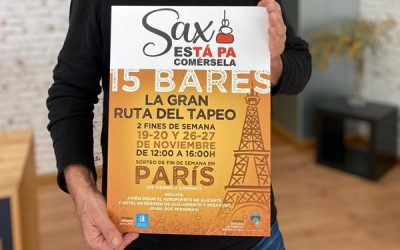El Ayuntamiento presenta “Sax está pa comérsela”, una ruta de tapas en la que participan 15 bares de la población