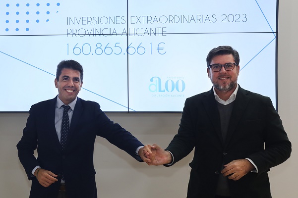 La Diputación movilizará 161 millones de fondos extraordinarios en 2023 para los municipios de la provincia