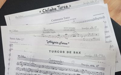 Grabación de música festera en Sax para conmemorar el centenario de la comparsa de Turcos y el cincuenta aniversario de la comparsa Alagoneses