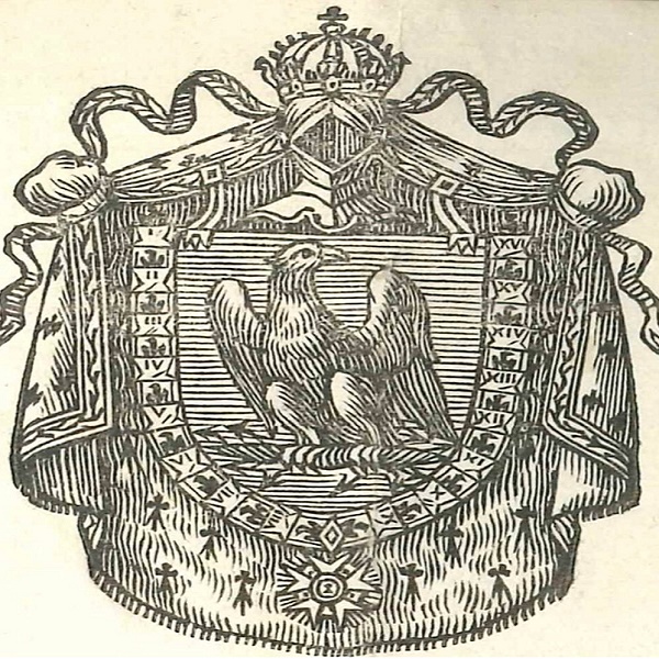 Un pasaporte con el escudo de Napoleón en el archivo municipal de Sax