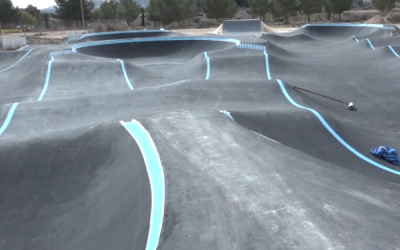 Ya son visibles las nuevas obras de construcción de la pista de Pump Track en Sax